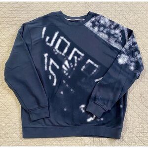 Jordan Black  and White Graphic Crewneck Sweatshirt